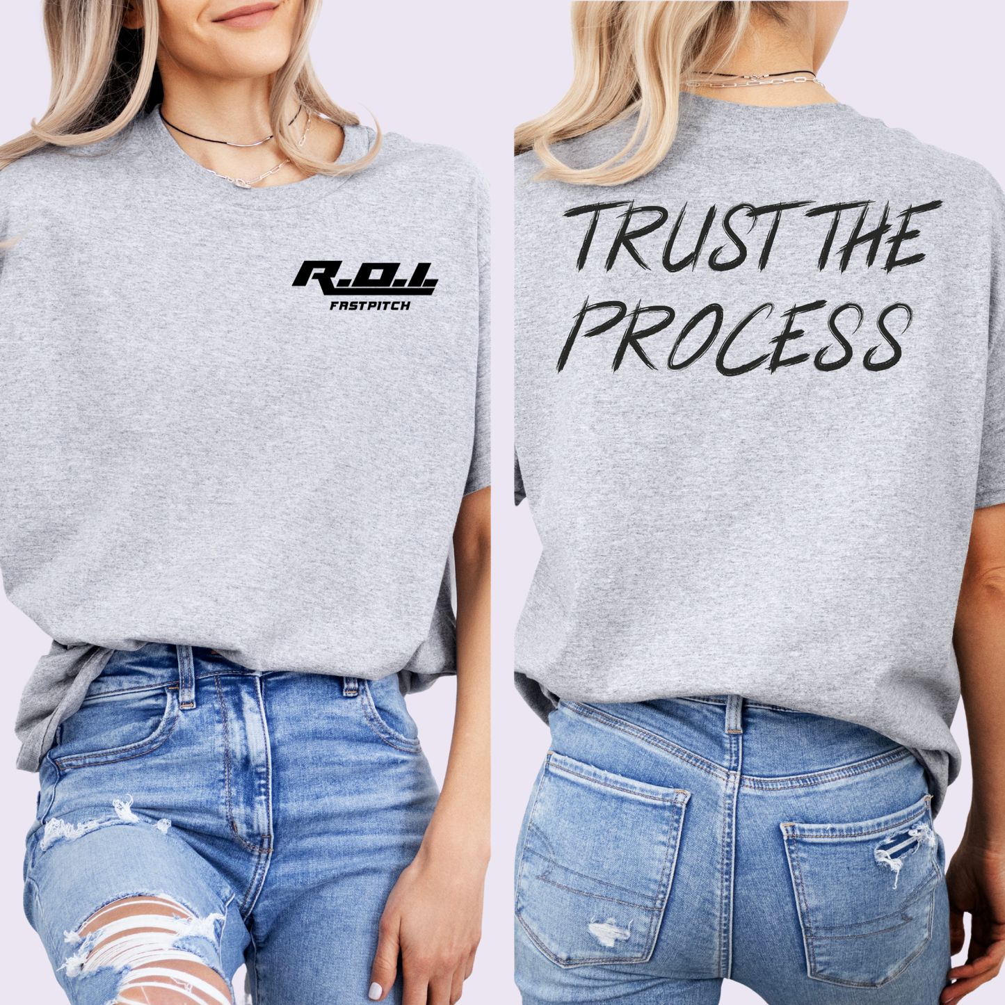 TRUST THE PROCESS- black