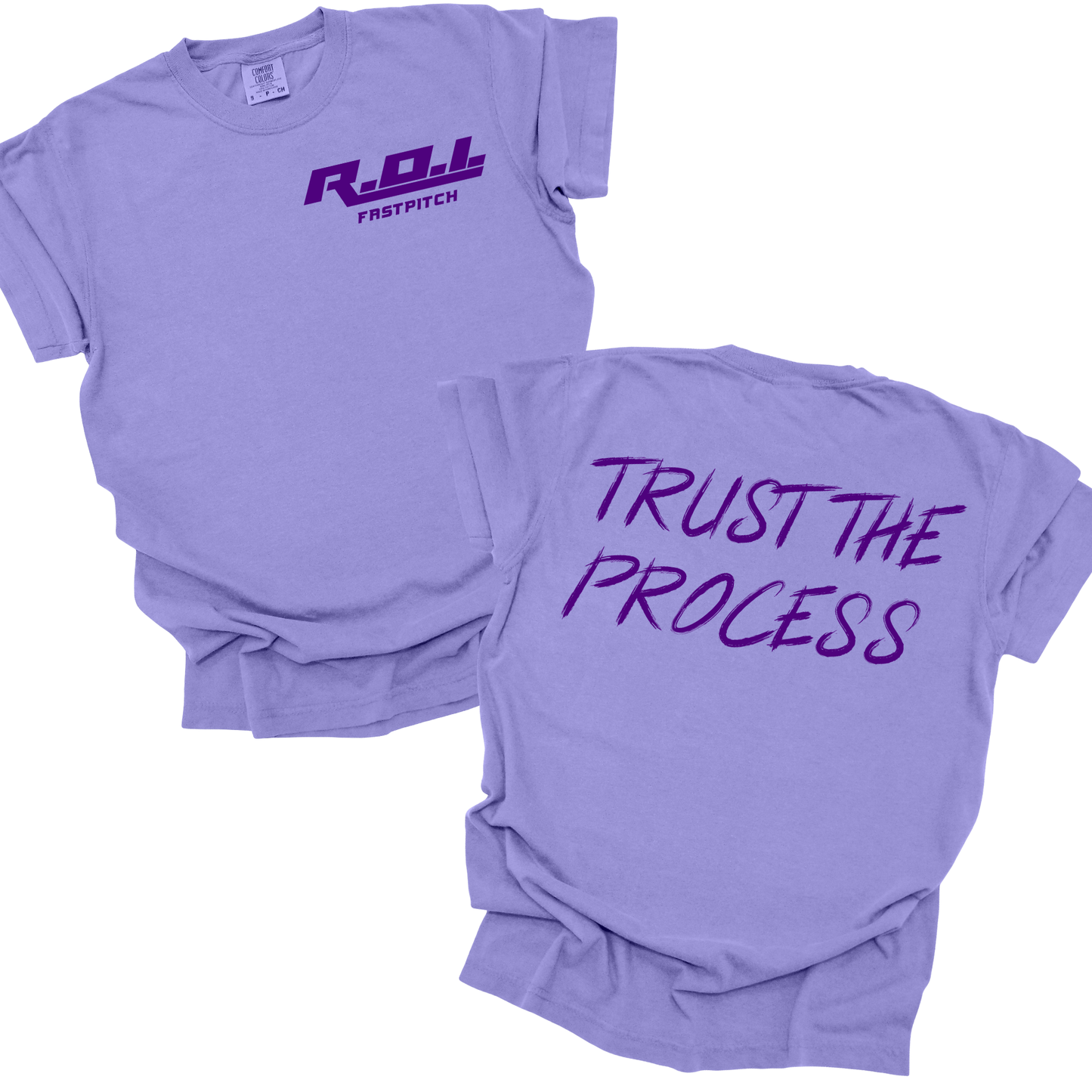 TRUST THE PROCESS- purple