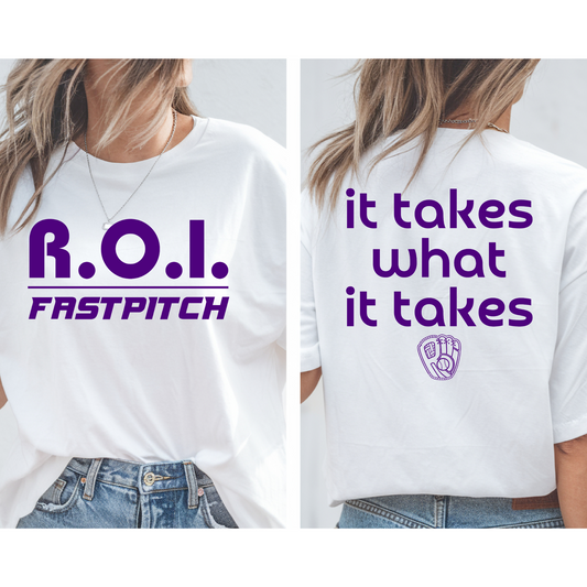 ROI Fastpitch It Takes What It Takes- purple