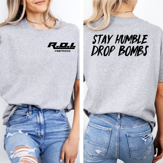 Stay Humble Drop Bombs- black