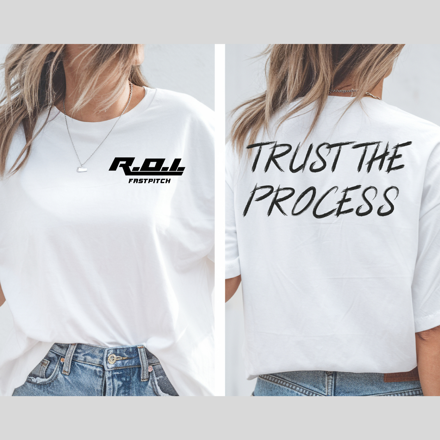TRUST THE PROCESS- black