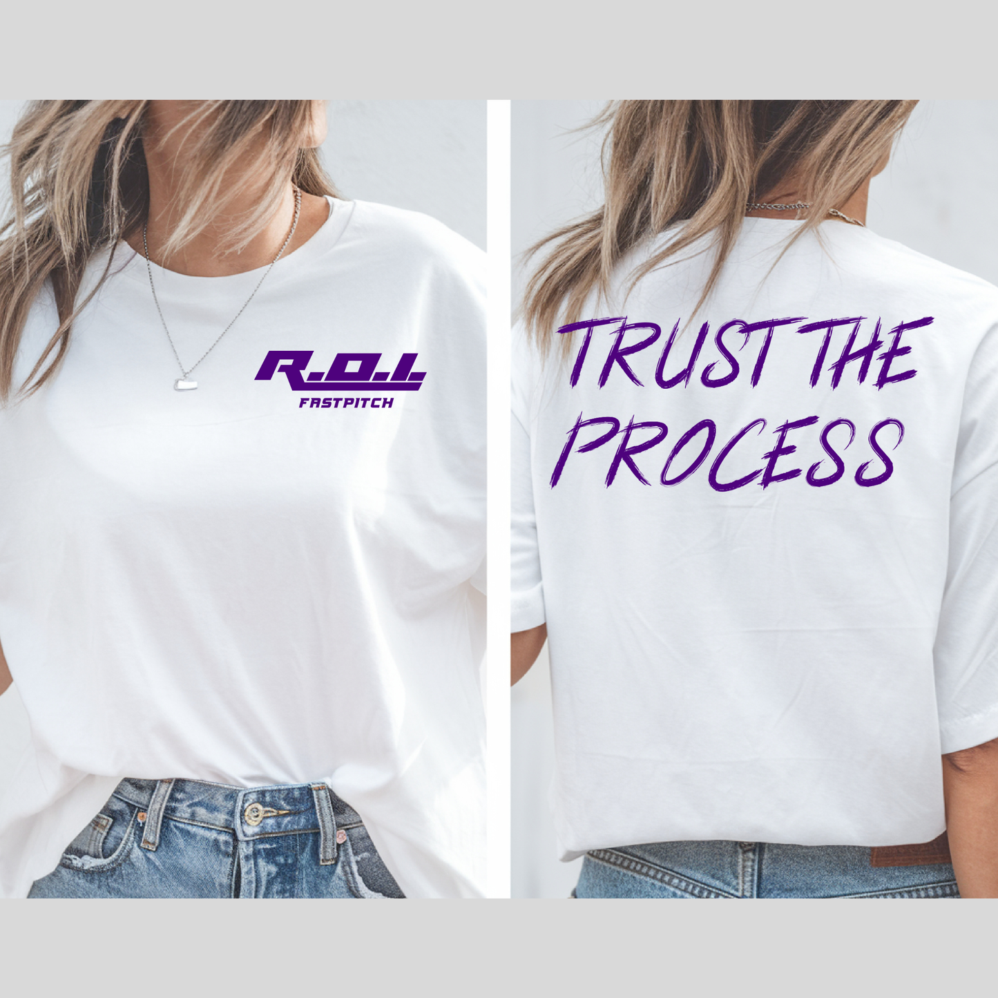 TRUST THE PROCESS- purple